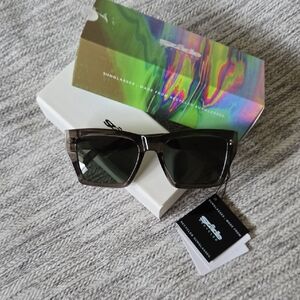 Szade Oversized Sharp Polarized Sunglasses Vapour/Moss Green Lenses